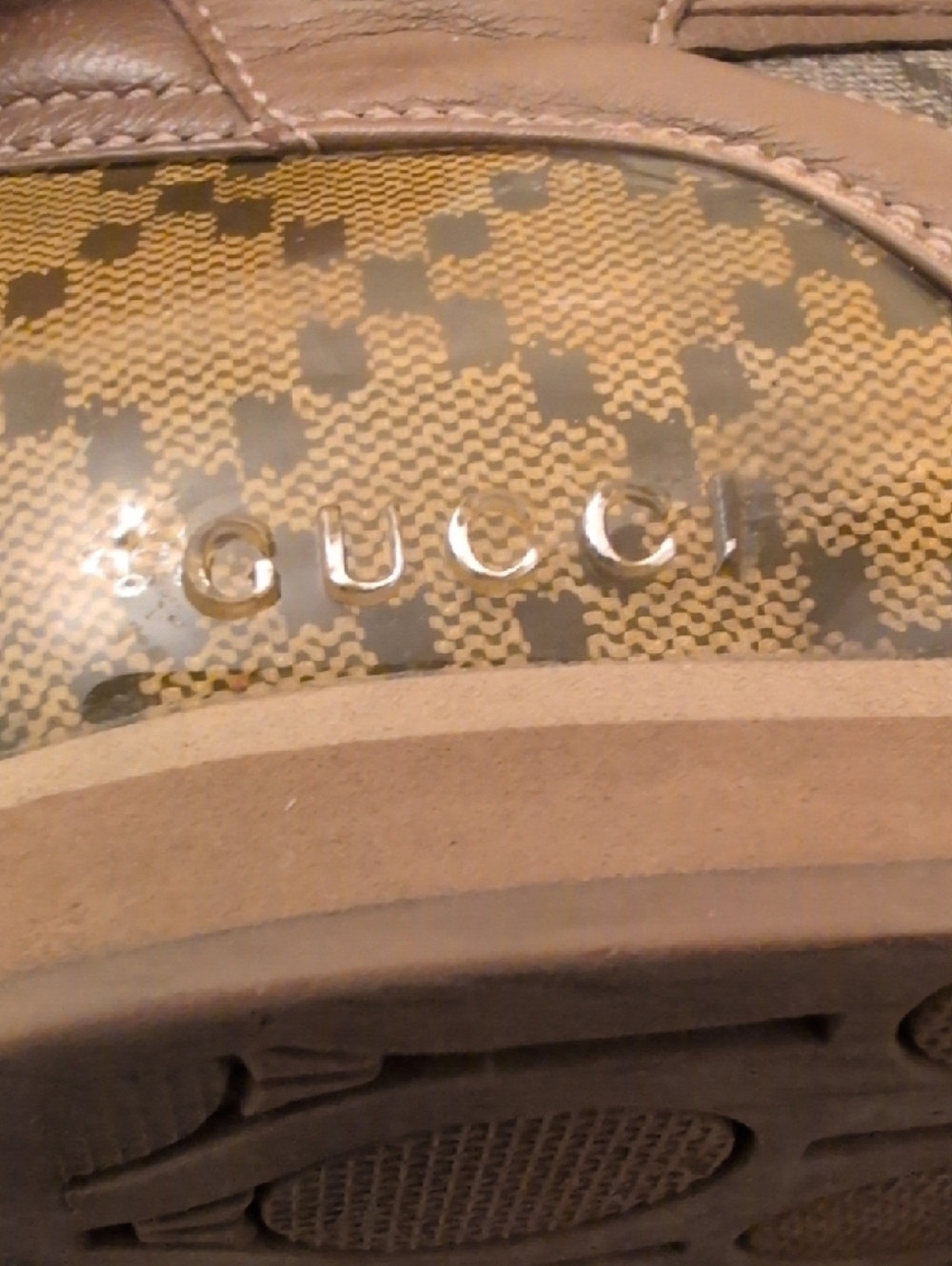 Gucci Men’s Brown 83 High-Top Sneakers Size EU 41 US 7.5 - Picture 10 of 12